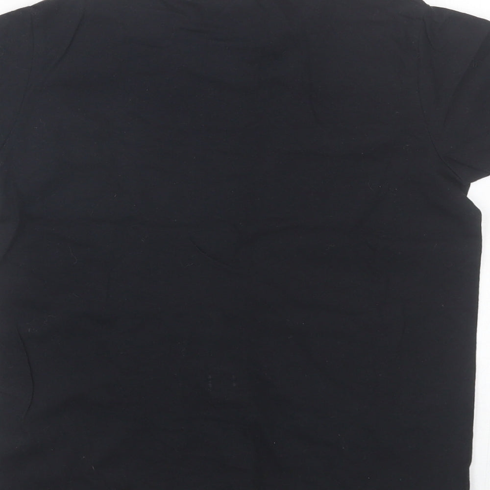 Justice League Girls Black   Basic T-Shirt Size 7-8 Years