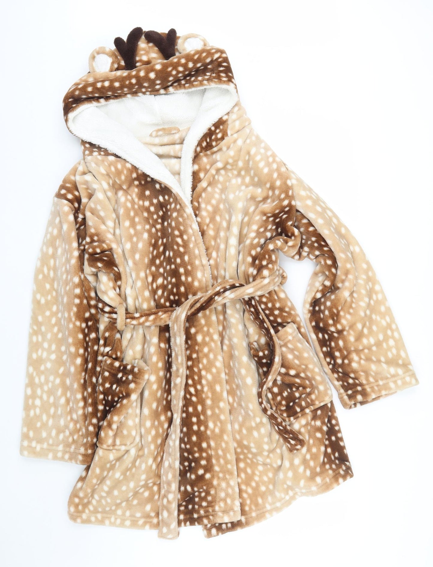 George Womens Brown Animal Print  Cami Gown Size L