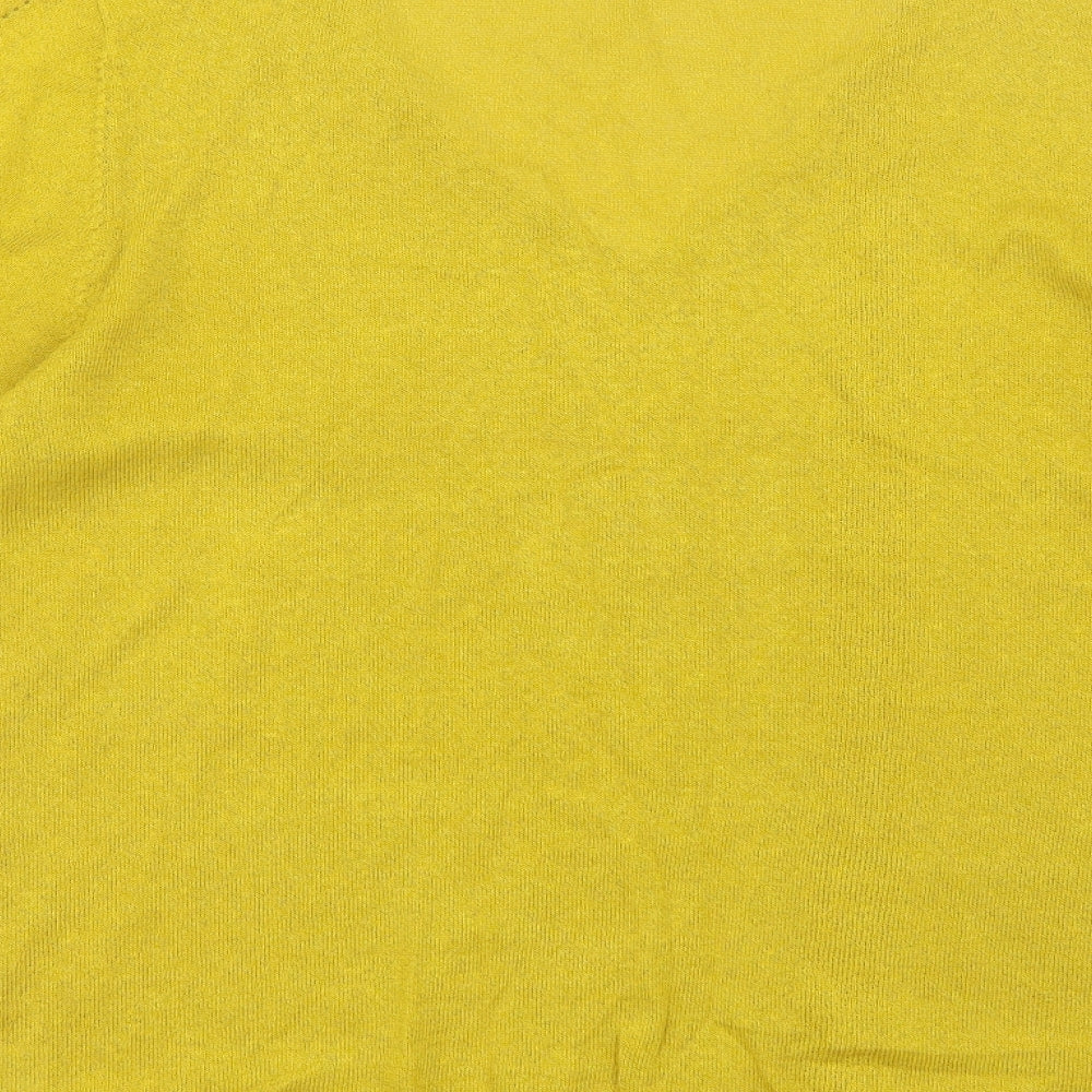 White Stuff Womens Yellow   Basic T-Shirt Size 14