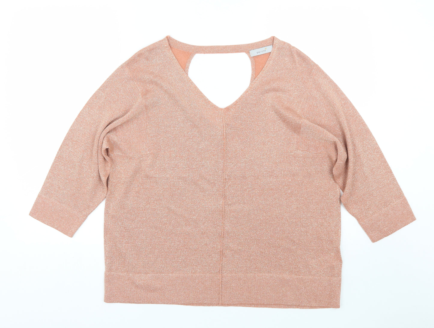 M&S Womens Pink   Basic T-Shirt Size 14
