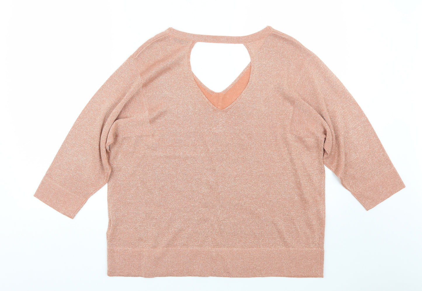 M&S Womens Pink   Basic T-Shirt Size 14