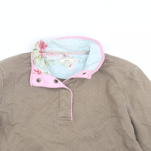 Joules Womens Brown Polka Dot  Pullover Jumper Size 16