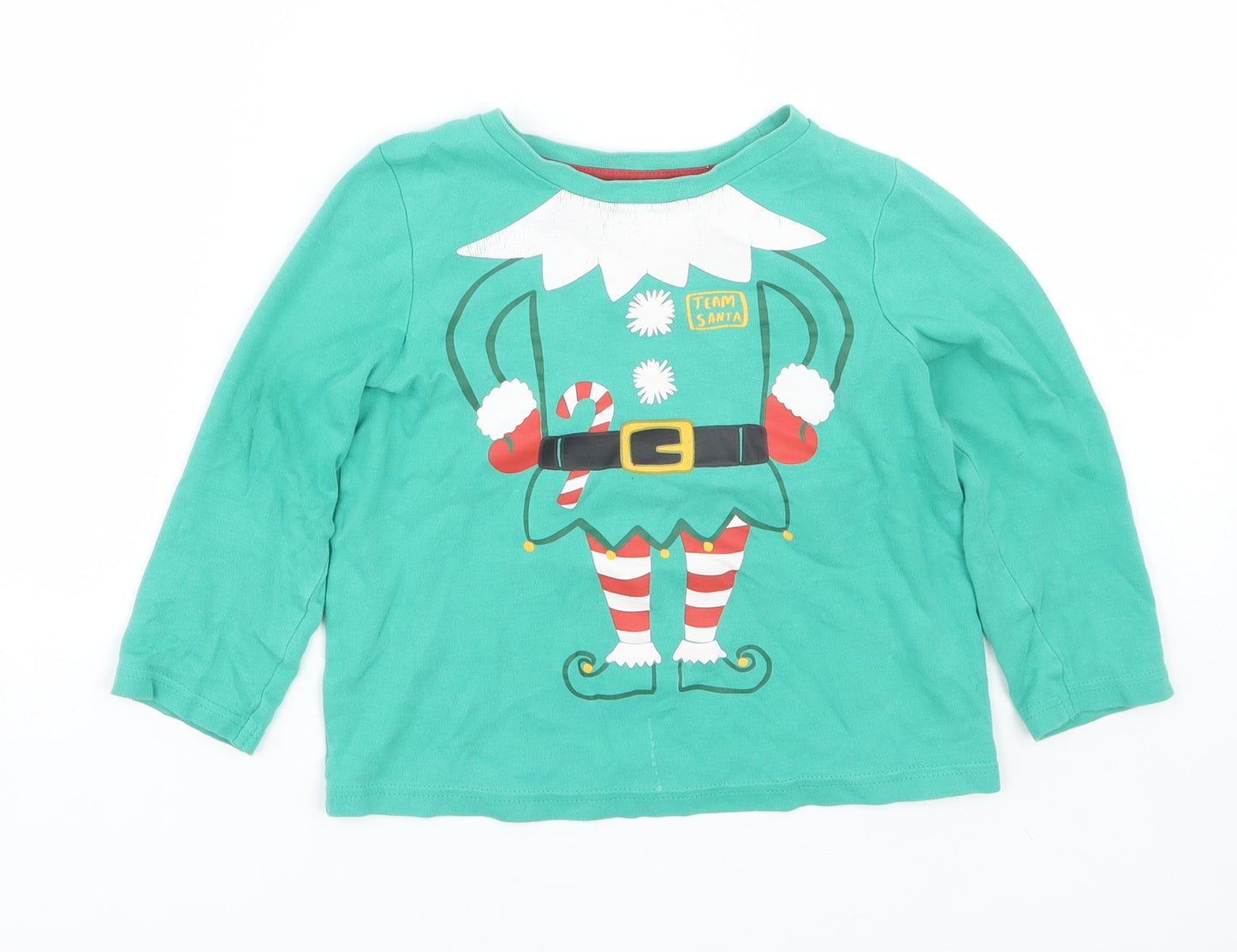 George Boys Green   Basic T-Shirt Size 4-5 Years  - Elf