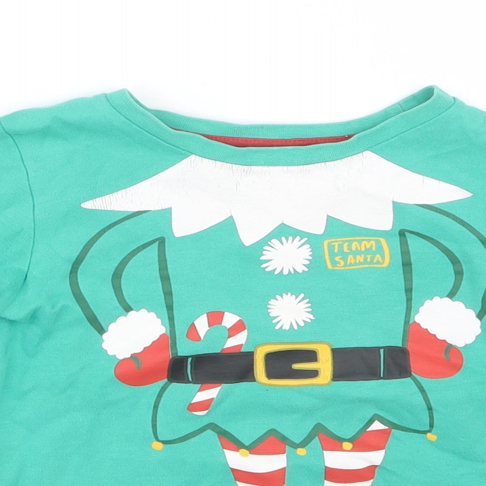 George Boys Green   Basic T-Shirt Size 4-5 Years  - Elf