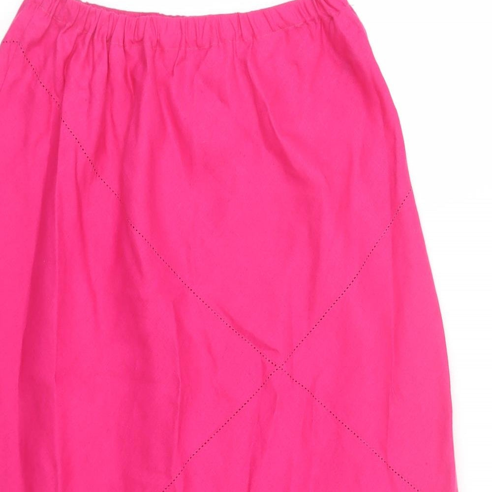 M&S Womens Pink   Flare Skirt Size 16