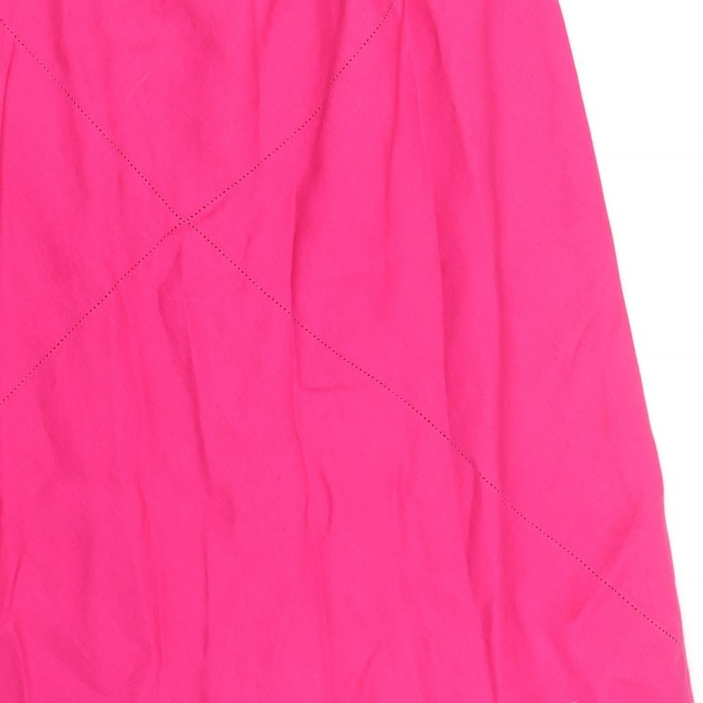 M&S Womens Pink   Flare Skirt Size 16