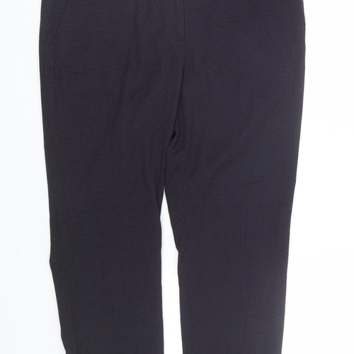 H&M Womens Blue Polka Dot  Dress Pants Trousers Size 16 L25 in