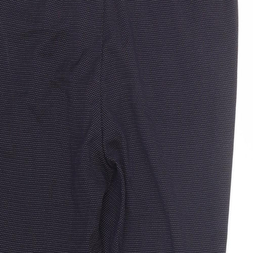 H&M Womens Blue Polka Dot  Dress Pants Trousers Size 16 L25 in