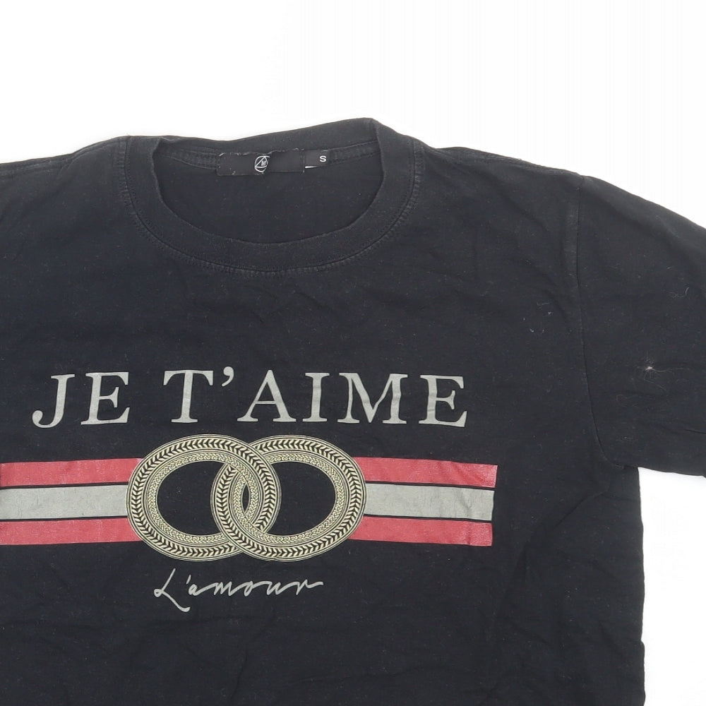 Missguided Womens Black   Basic T-Shirt Size S