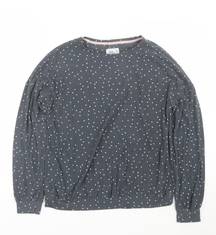 Love to lounge Womens Grey Polka Dot  Top Pyjama Top Size S