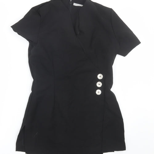 FlorenceRoby Womens Black   Basic Blouse Size 8