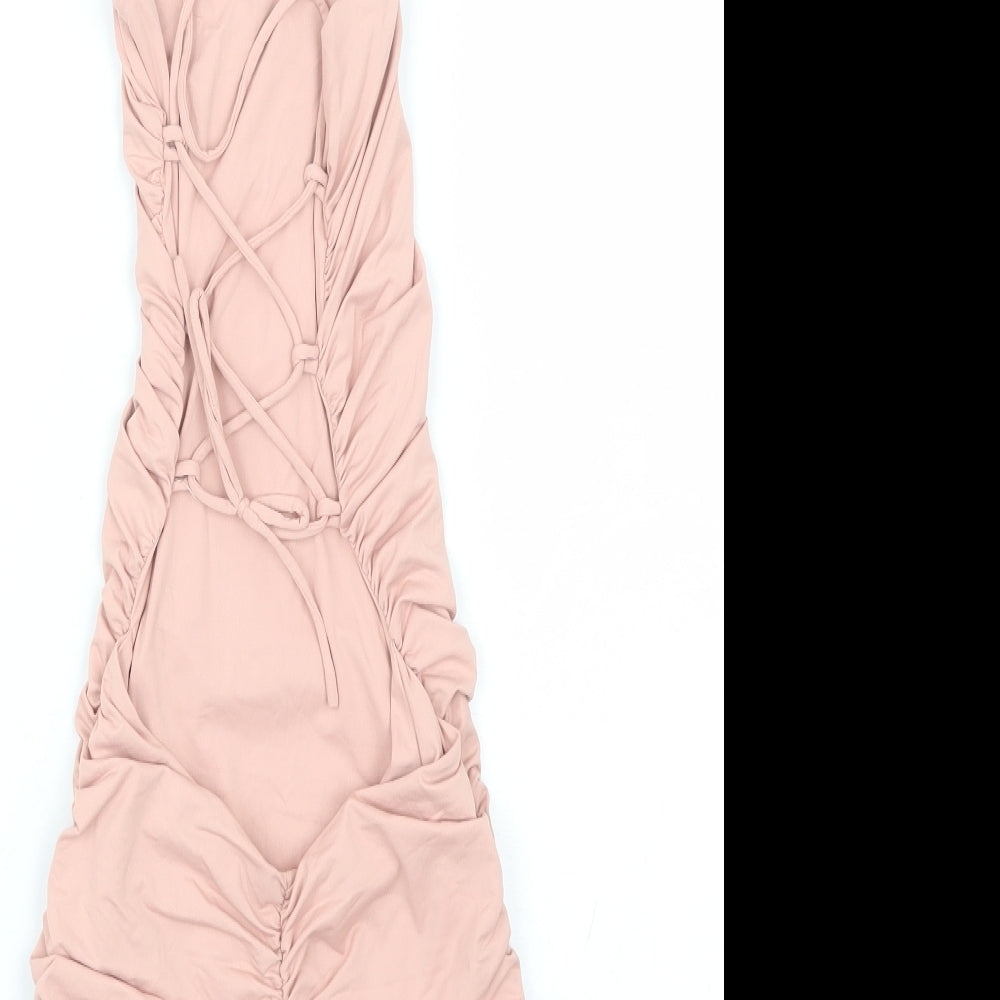 Babyboo Womens Pink   Wrap Dress  Size S