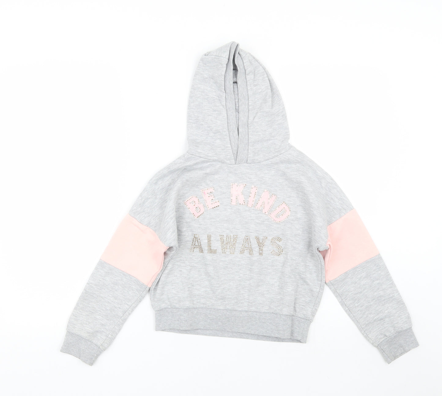 Primark Girls Grey   Pullover Hoodie Size 8-9 Years
