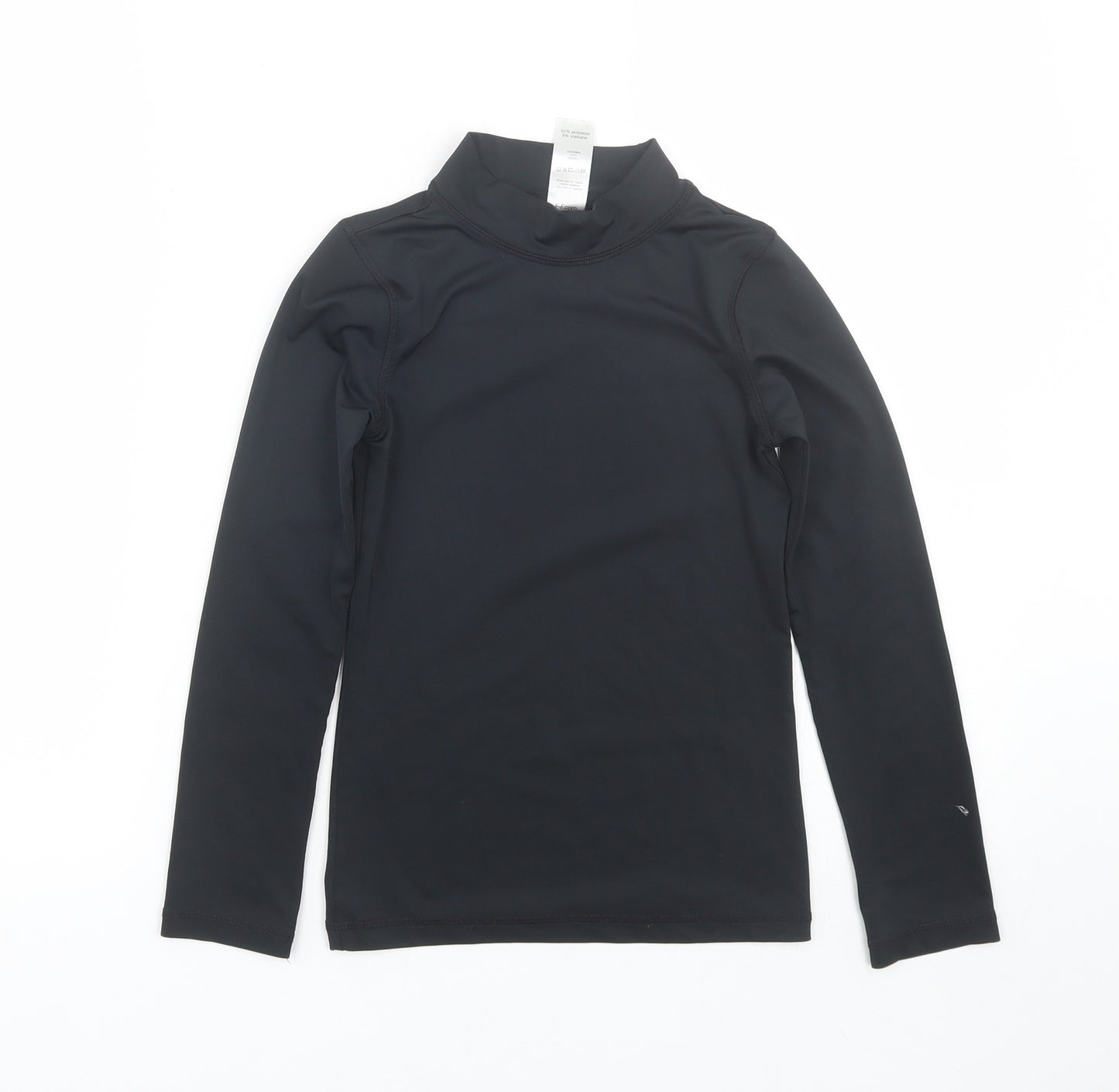 F&F Girls Black   Basic T-Shirt Size 7-8 Years