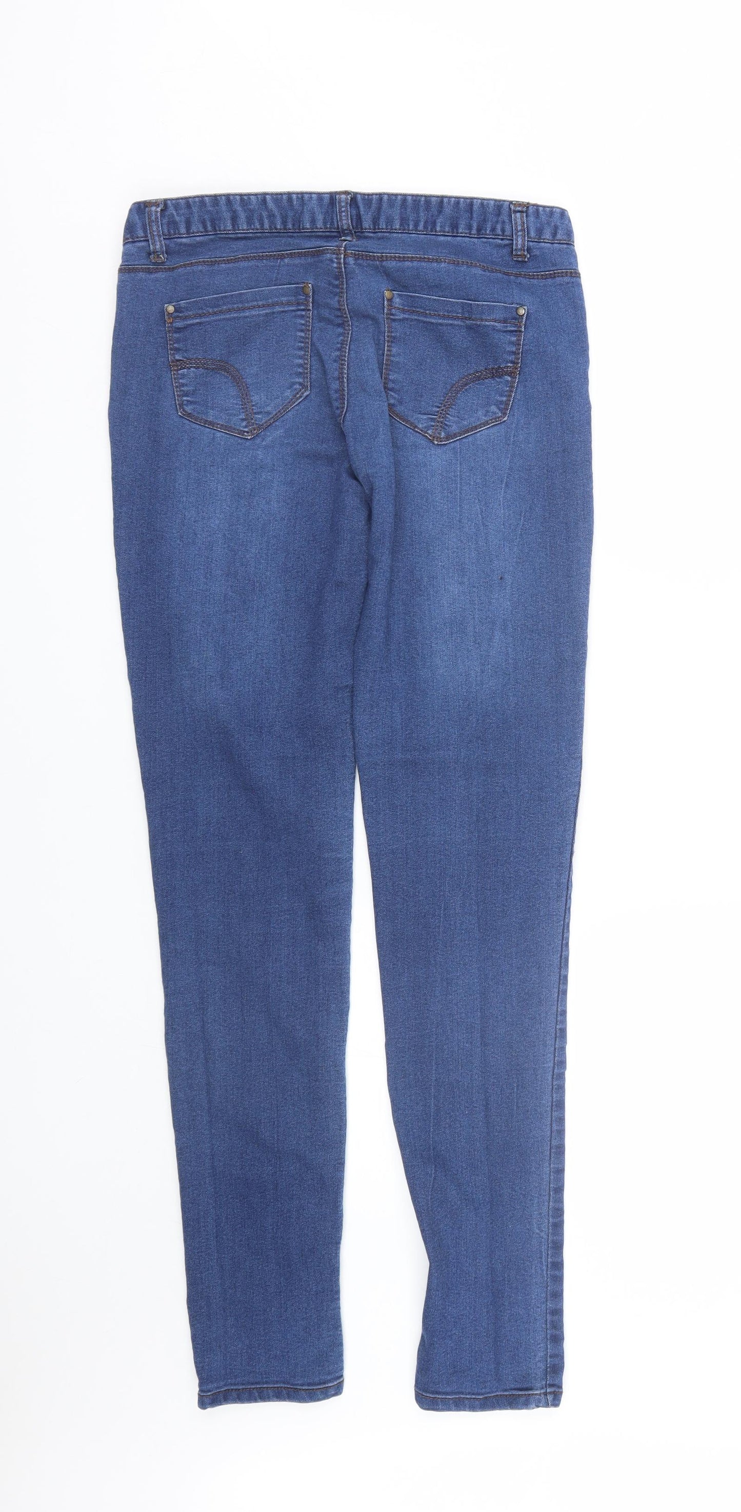 Primark Womens Blue  Denim Skinny Jeans Size 12 L31 in