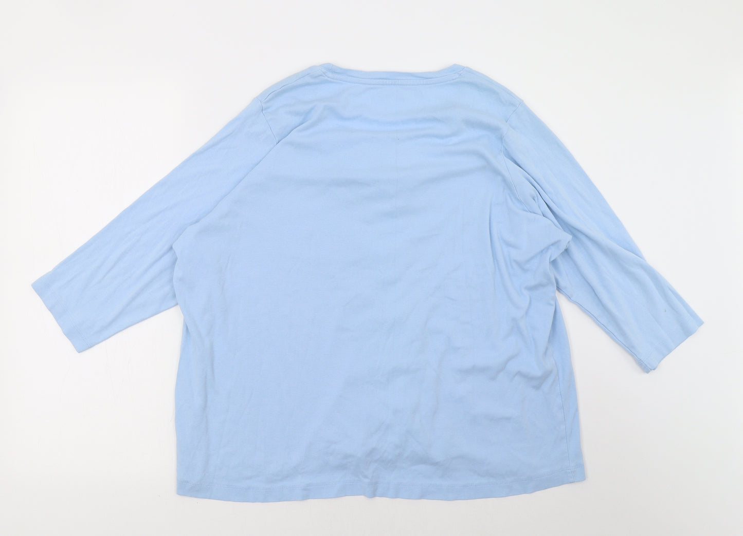 Being Casual Womens Blue   Basic Blouse Size 28