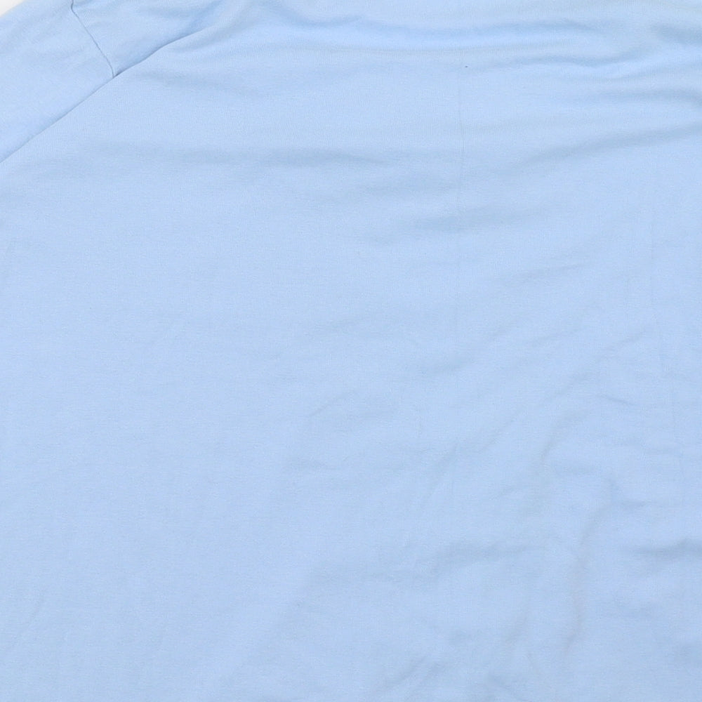 Being Casual Womens Blue   Basic Blouse Size 28