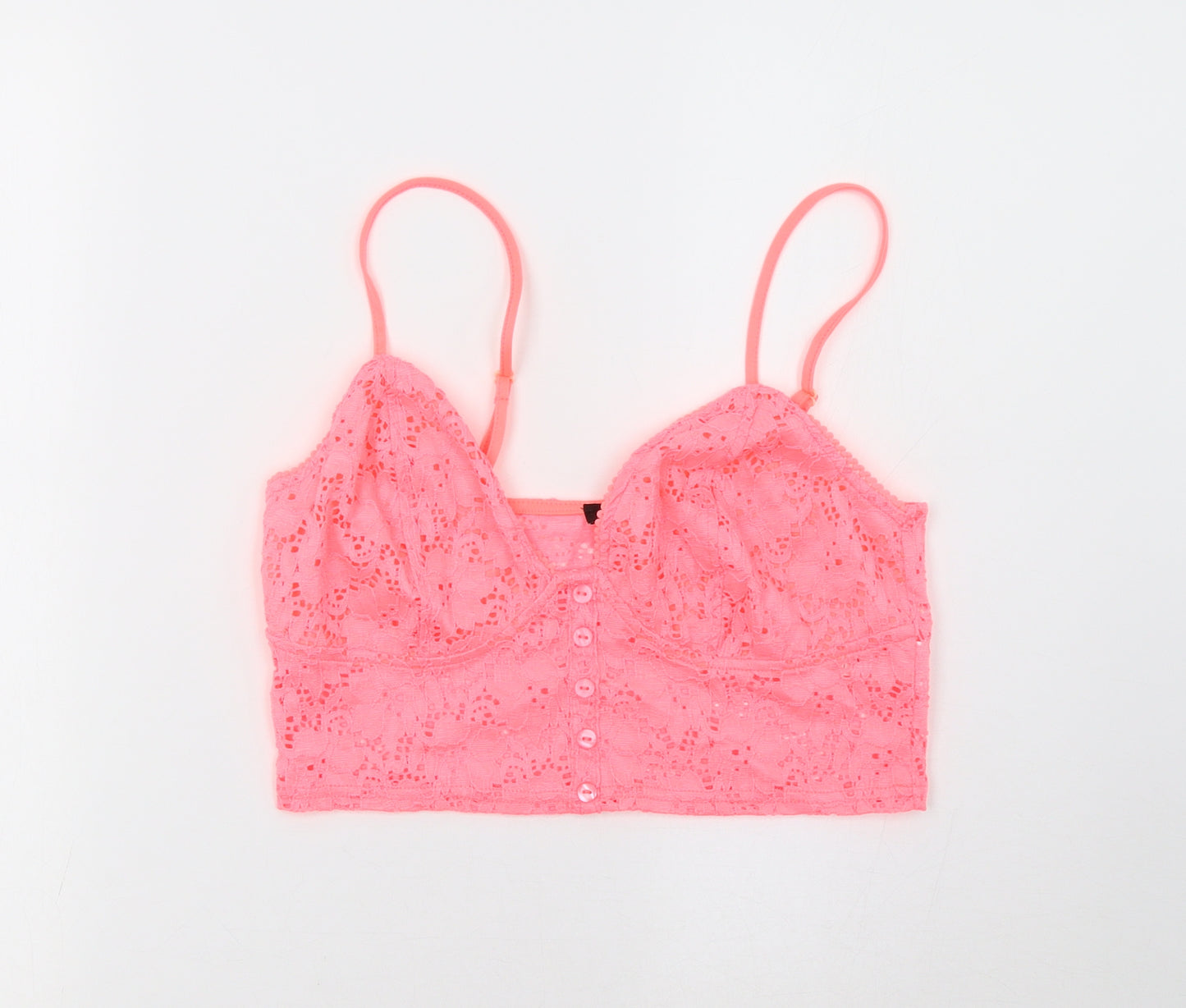 New Look Womens Pink   Cropped Tank Size 12