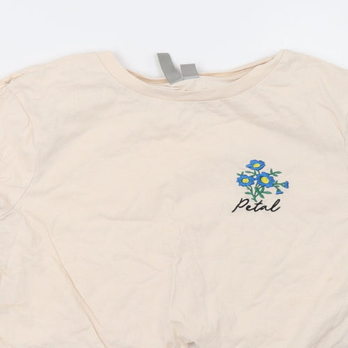 ASOS Womens Pink   Cropped T-Shirt Size 12