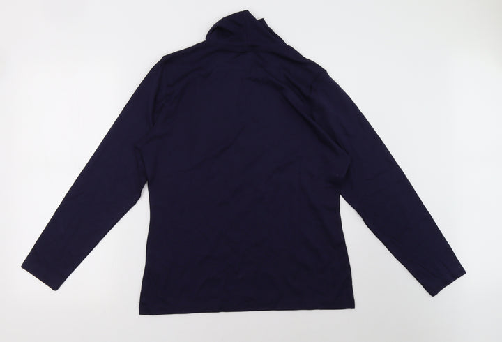 Artisan Womens Blue Pullover Sweatshirt Size L