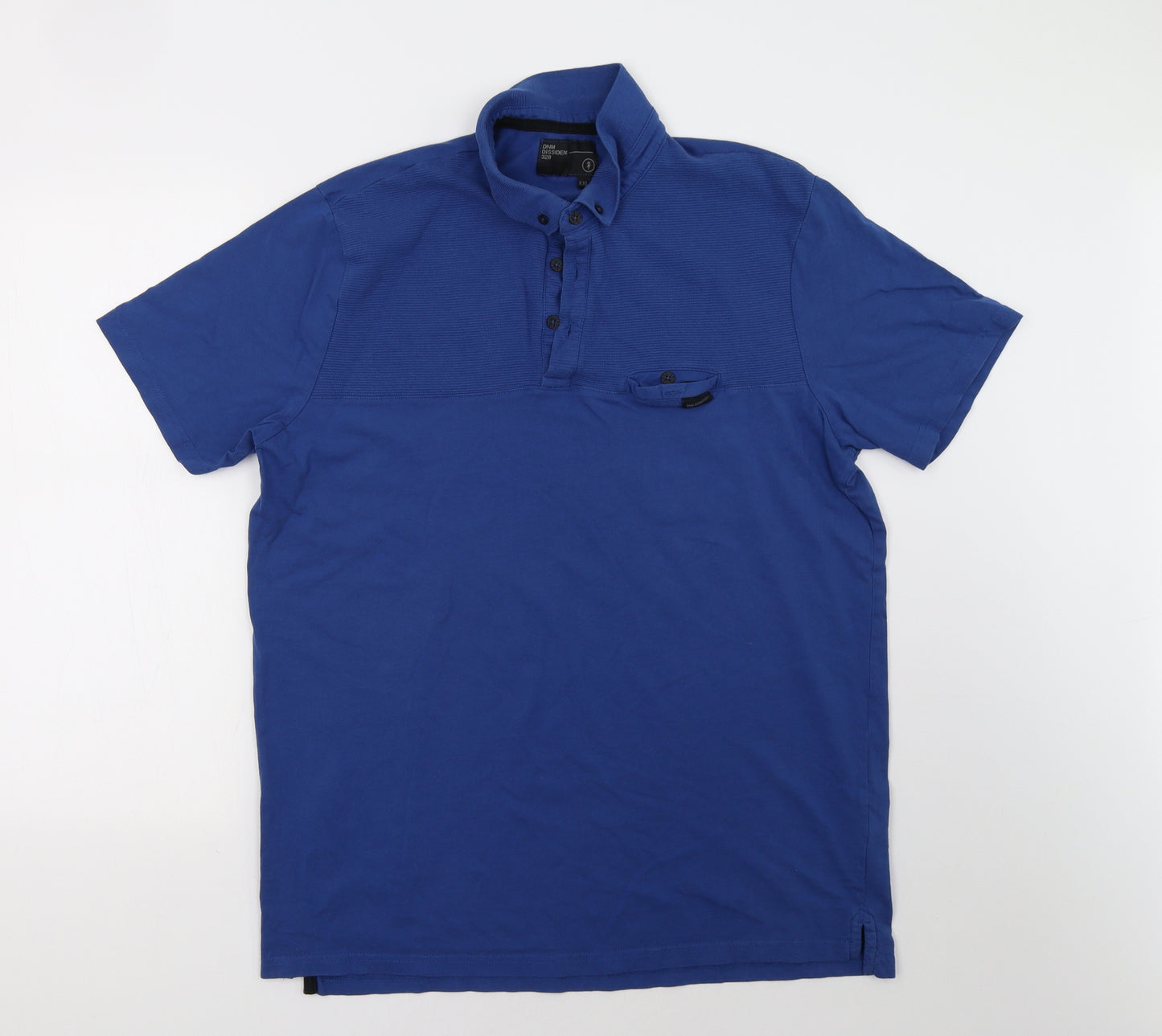 dnm dissident Mens Blue    Polo Size 2XL