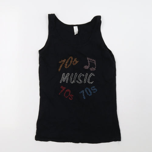 Gildan Womens Black   Basic Tank Size M