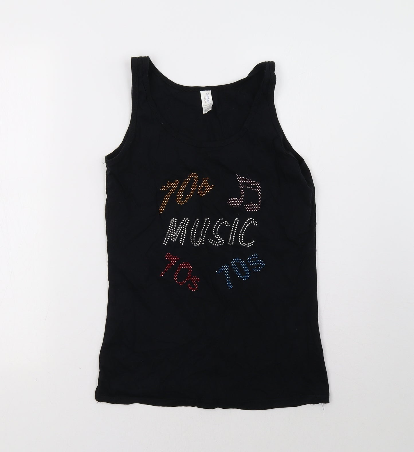 Gildan Womens Black   Basic Tank Size M