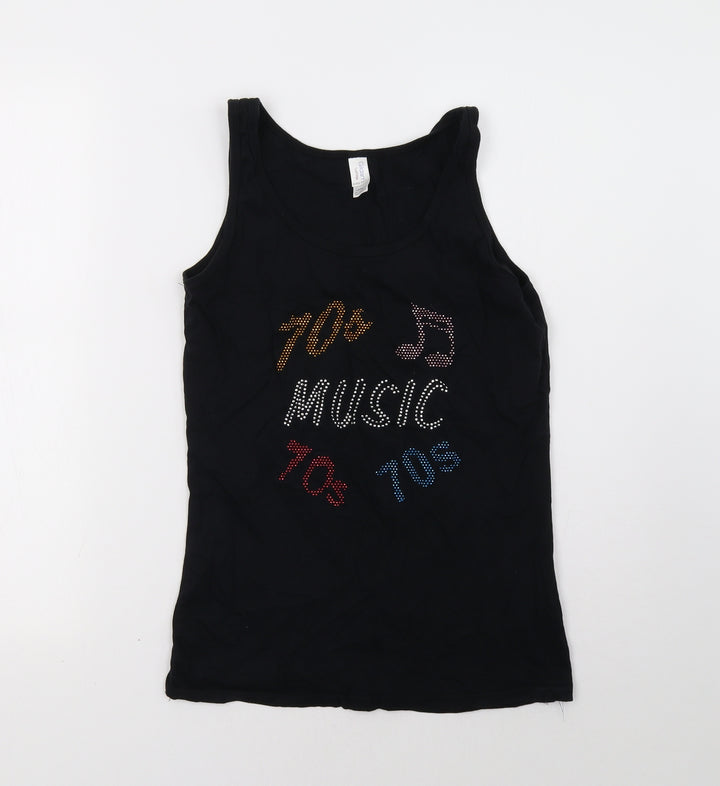 Gildan Womens Black   Basic Tank Size M