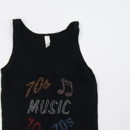 Gildan Womens Black   Basic Tank Size M