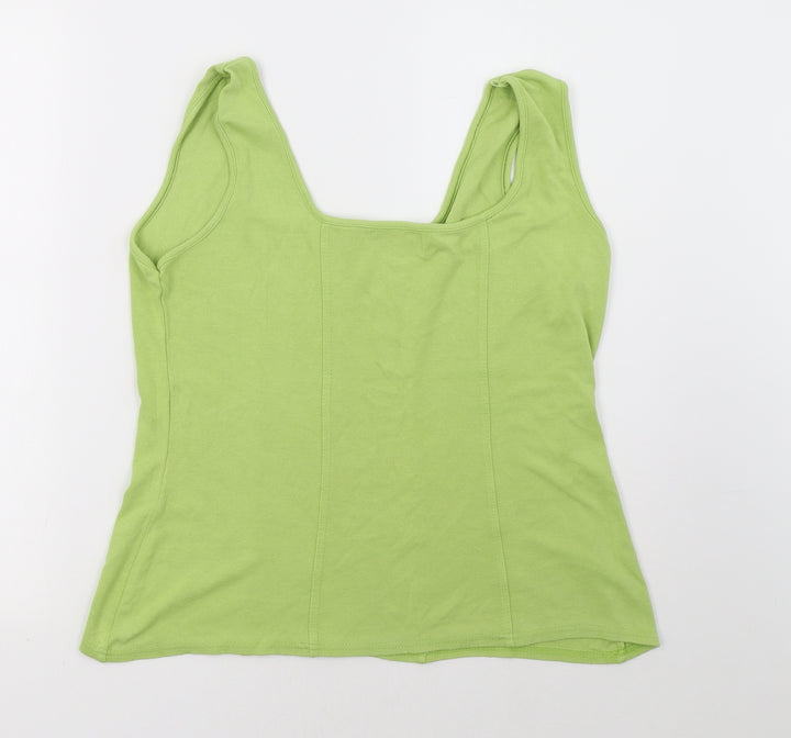 cmd Womens Green Basic Tank Size XL