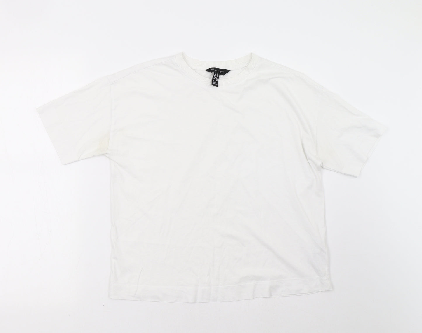 New Look Womens White   Basic T-Shirt Size 8
