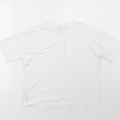 New Look Womens White   Basic T-Shirt Size 8