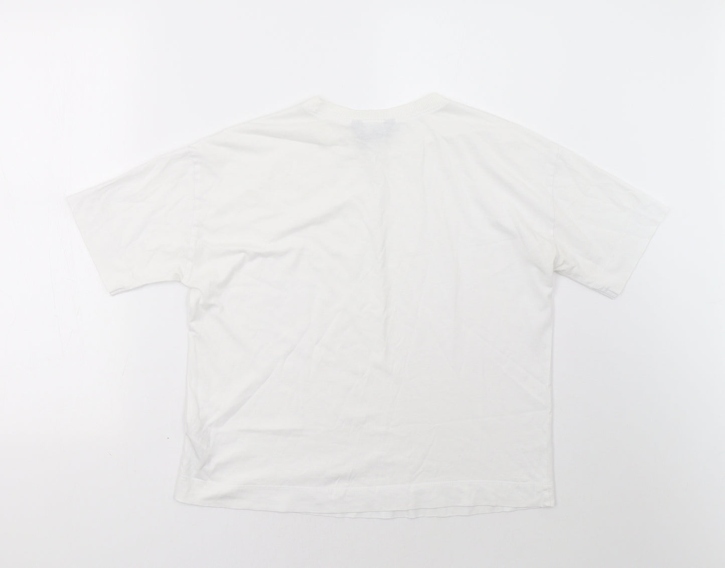 New Look Womens White   Basic T-Shirt Size 8