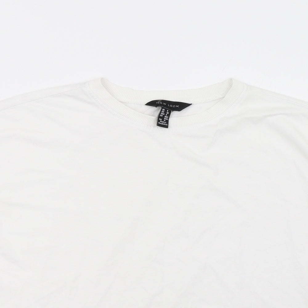 New Look Womens White   Basic T-Shirt Size 8