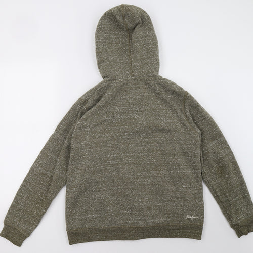 Fat Face Mens Green   Full Zip Hoodie
