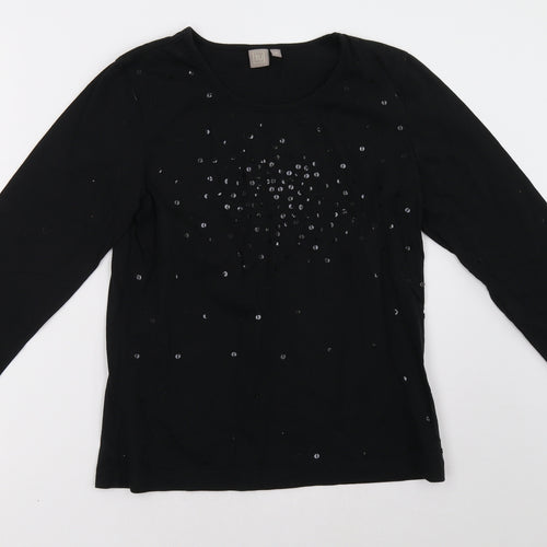 Sainsburys Womens Black   Pullover Sweatshirt Size 14