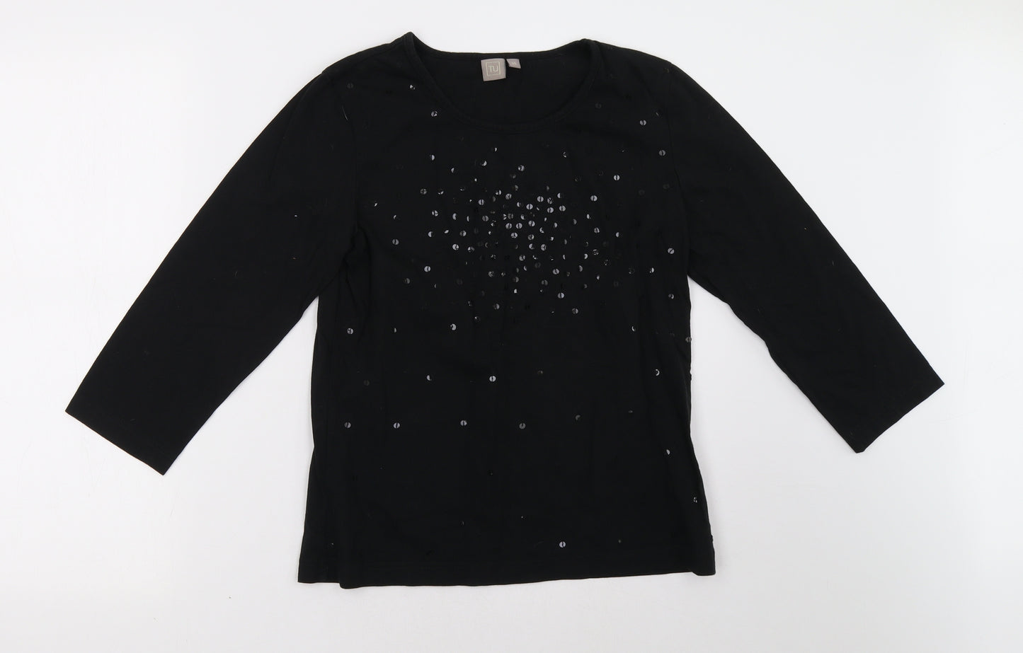 Sainsburys Womens Black   Pullover Sweatshirt Size 14