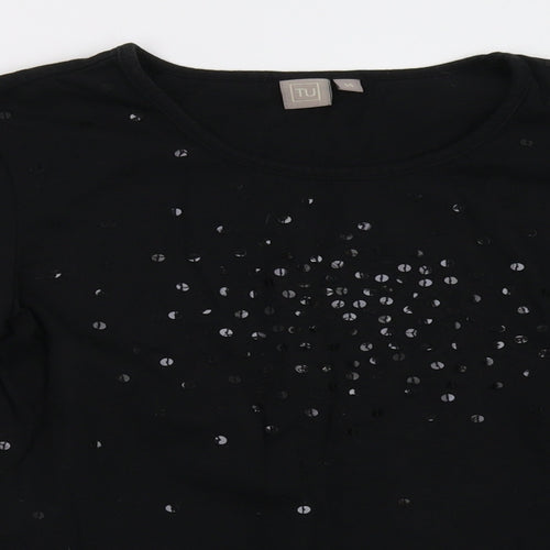 Sainsburys Womens Black   Pullover Sweatshirt Size 14