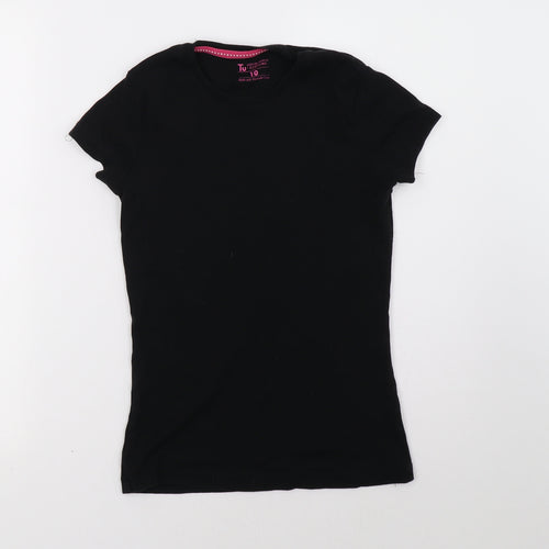 Sainsburys Womens Black   Basic T-Shirt Size 10