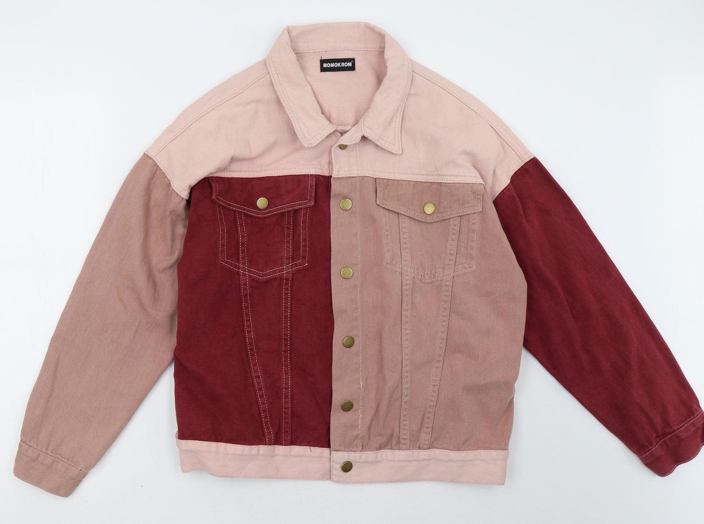 momokrom Womens Pink  Denim Jacket  Size M