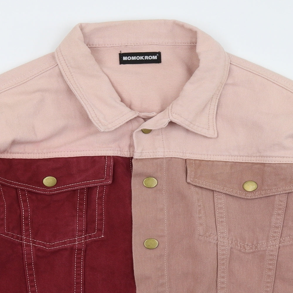 momokrom Womens Pink  Denim Jacket  Size M