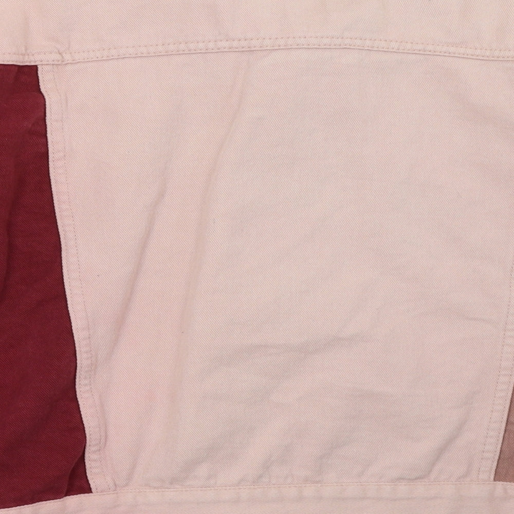 momokrom Womens Pink  Denim Jacket  Size M
