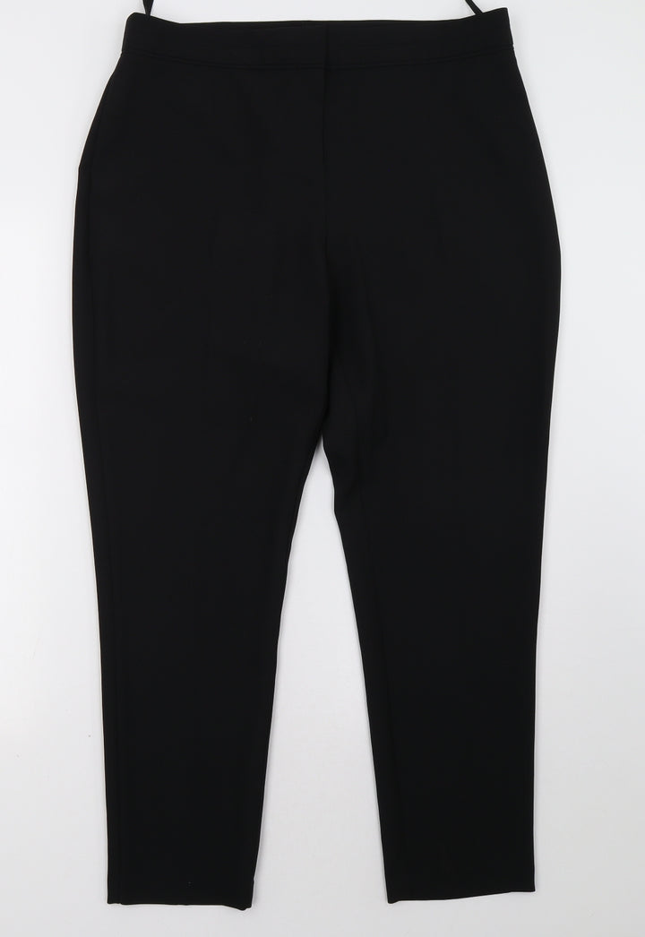 F&F Womens Black Trousers Size 14 L31 in