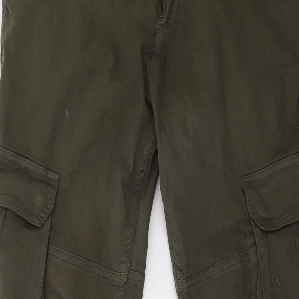 Fluid Mens Green   Cargo Trousers Size 36 L34 in
