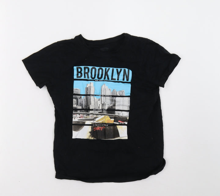 Primark Boys Black   Basic T-Shirt Size 8-9 Years