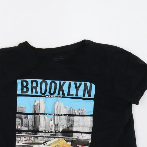 Primark Boys Black   Basic T-Shirt Size 8-9 Years
