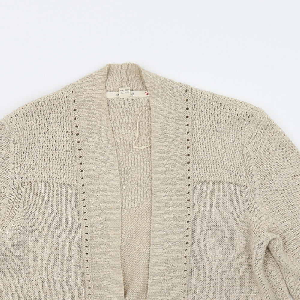 White Stuff Womens Beige   Cardigan Jumper Size 12