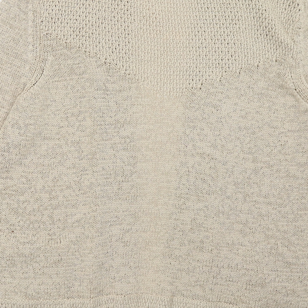 White Stuff Womens Beige   Cardigan Jumper Size 12