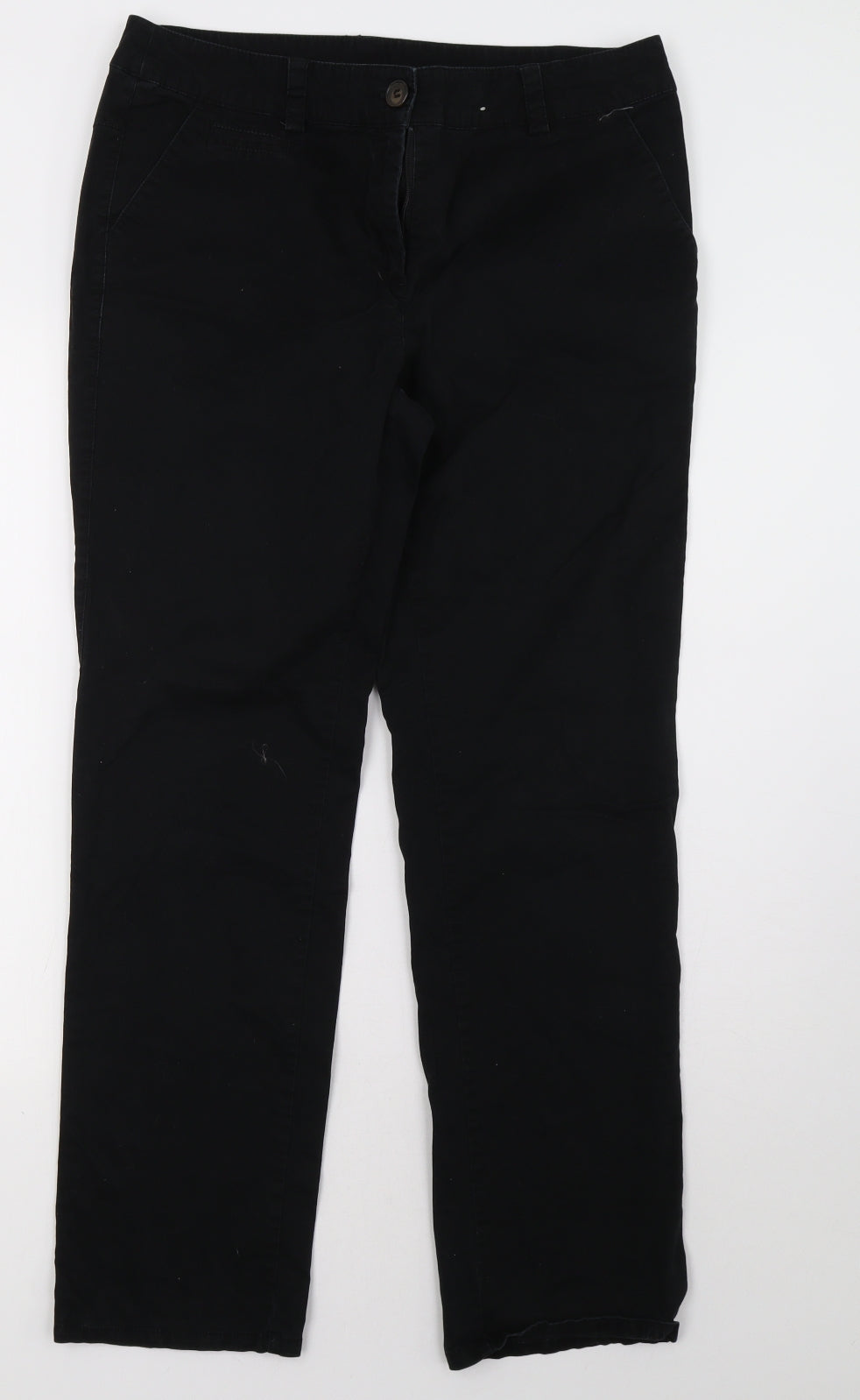 Sainsburys Womens Black   Trousers  Size 14 L32 in