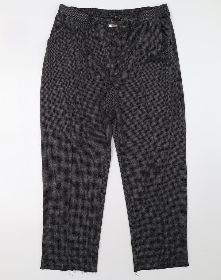 matalqan Womens Grey   Trousers  Size 18 L30 in